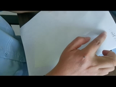 WG4533ゆとりBOPP 50umのアクリルの接着剤の白のグラシンはさみ金