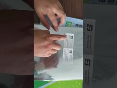 WG3733 白いガラシンレイナー付きの明るい銀質PET