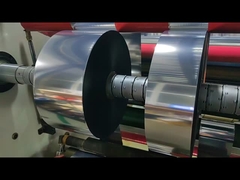 WG4615 透明なPETレイナー付きのMentalized Bright Silver PPフィルム粘着ラベル材料