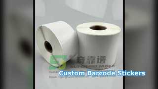 見る: DT 直接熱接着剤サーマル ステッカー バーコード ステッカー カスタマイズされたサイズのショーケース